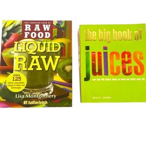 2 Books on Juicing,  good condition